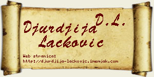 Đurđija Lacković vizit kartica